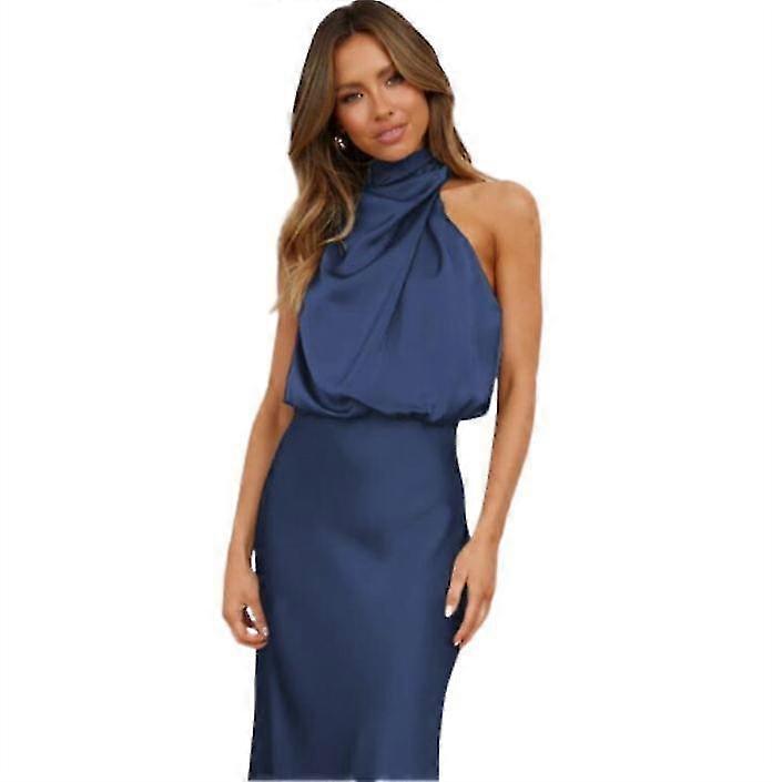 Rochie lunga plisata plisata de vara pentru femei