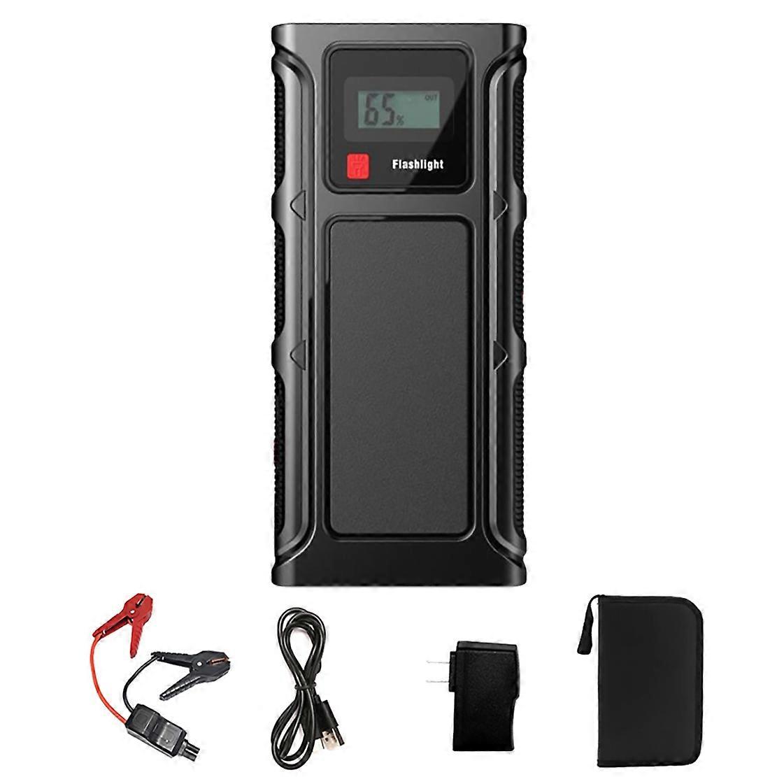 12000MAh Car Jump Power Bank Car Emergency Booster Starting Device Smart Battery Clip US Plug