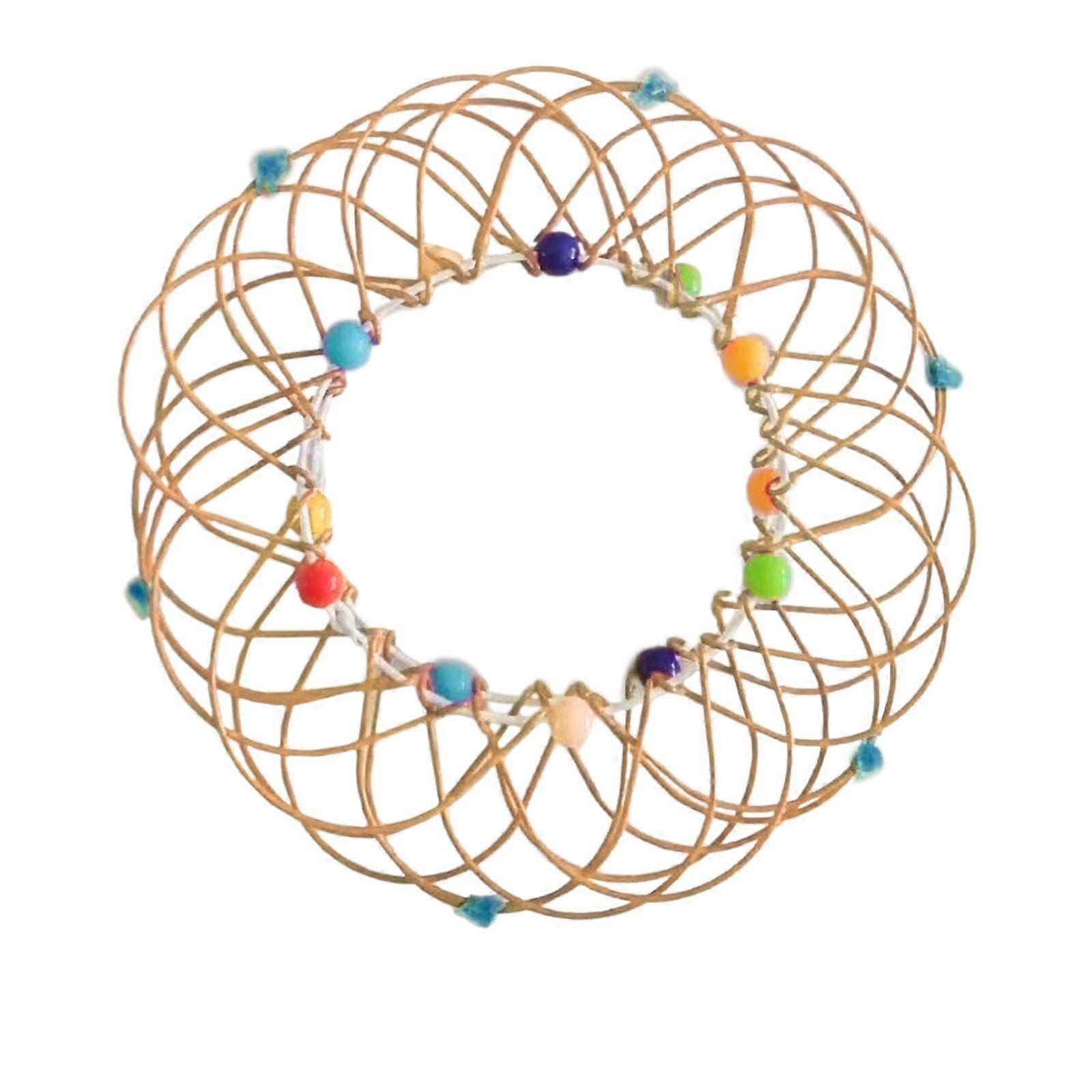 Sagit 4pcs Decompression Flexible Basket Soft Steel Iron Ring Ornament