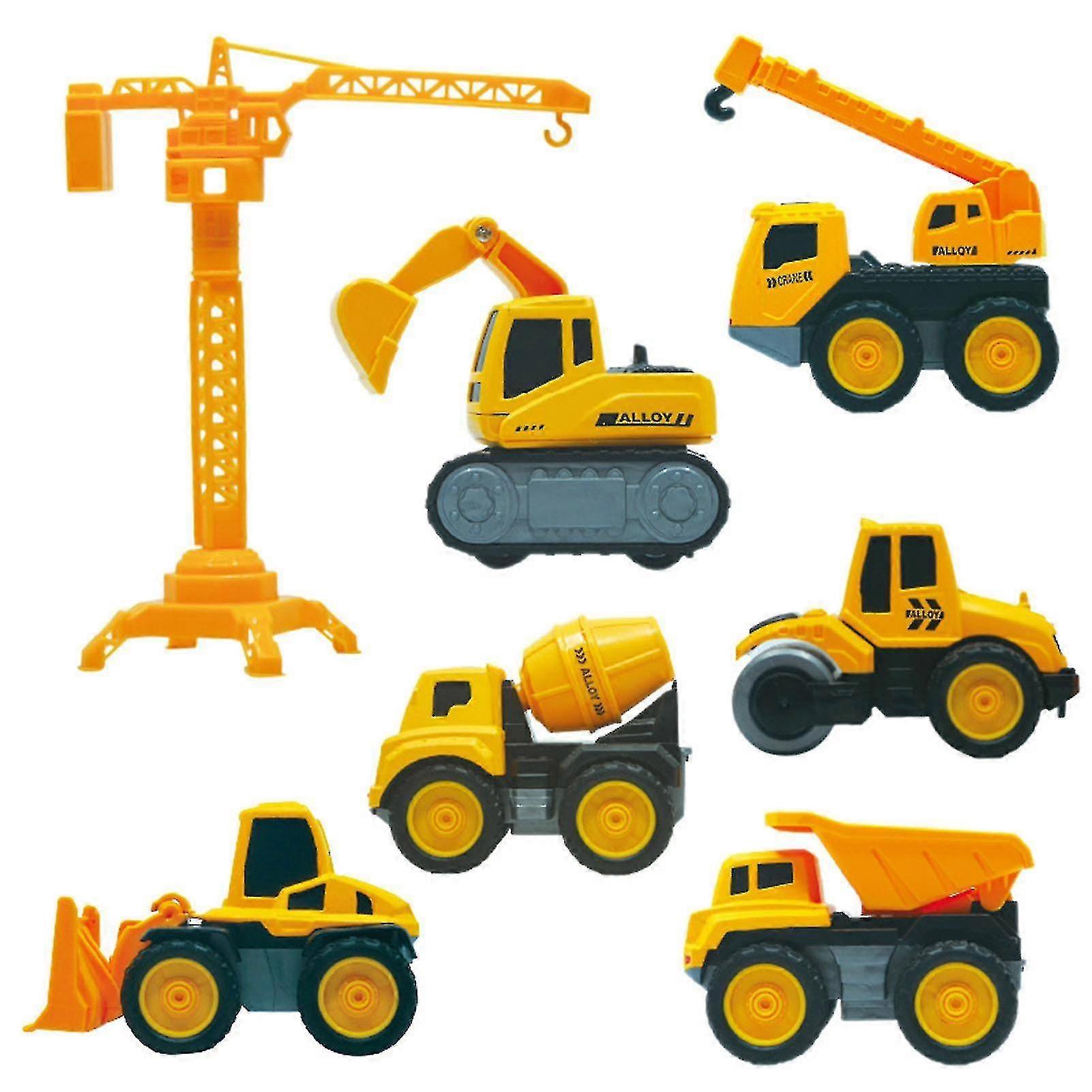Engineering Car Model Toy Mini Classic Simulation Vehicles Durable For Children