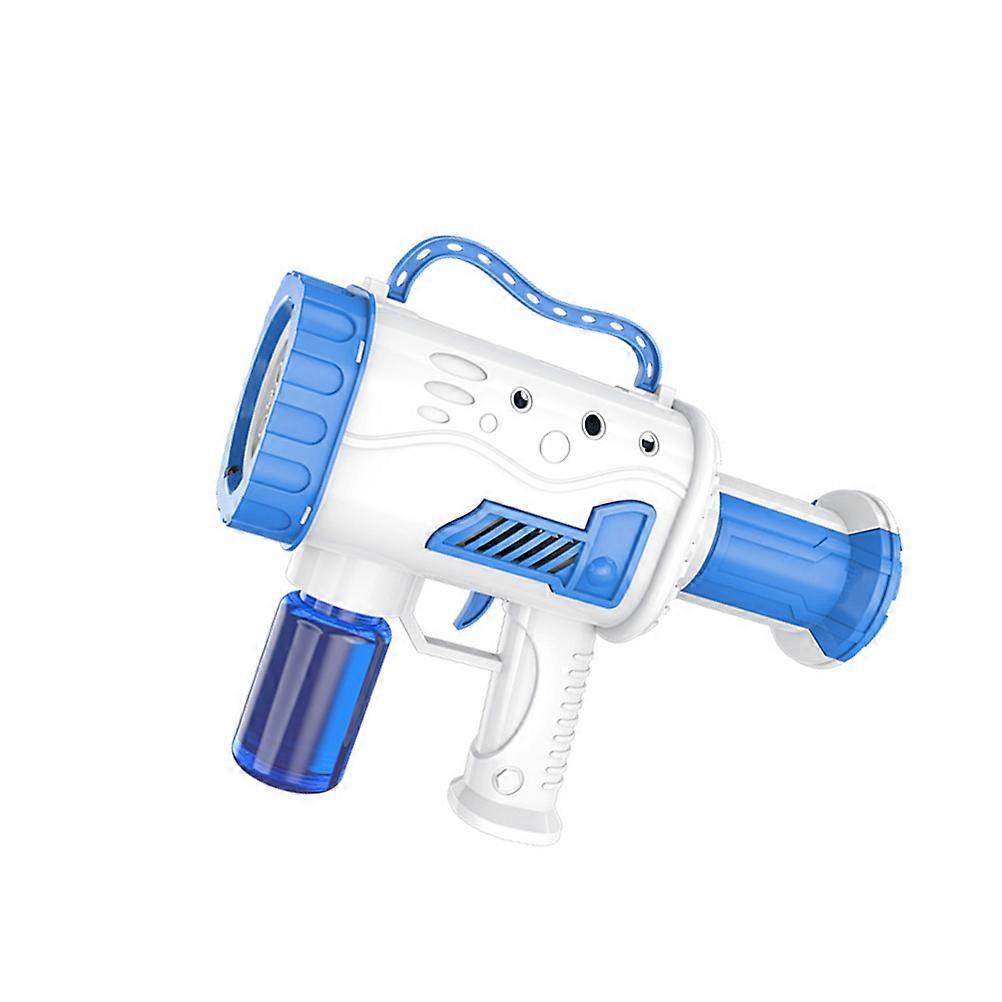 10 Hole Automatic Bubble Gun Toy with Lights Electric Bubble Machine Soap Water Bubble Toy Gun Children Outdoor Toys