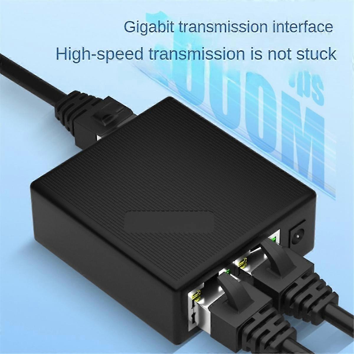 1 In 2 Out 1000mbps Rj45 Network Cable Extender Gigabit Network Switch ...