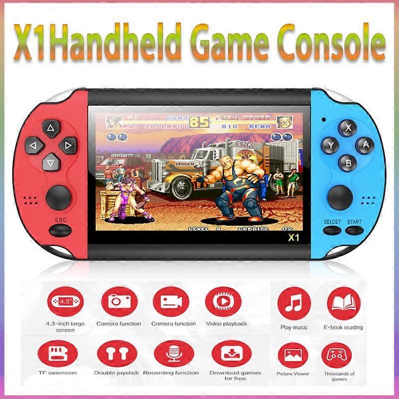 Newest 4.3 Inch Handheld Portable Game Console With HD Screen 8GB 10000 Free Games