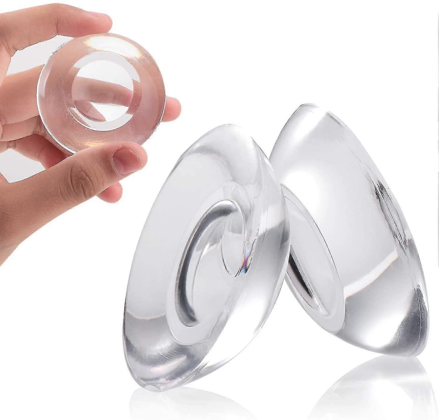 9 Pcs Silicone Door Bumper Wall Protector , Self Adhesive Clear Door Stoper Knob Pads, Soft Reusable Rubber Wall Protectors Shield For Preventing Dama