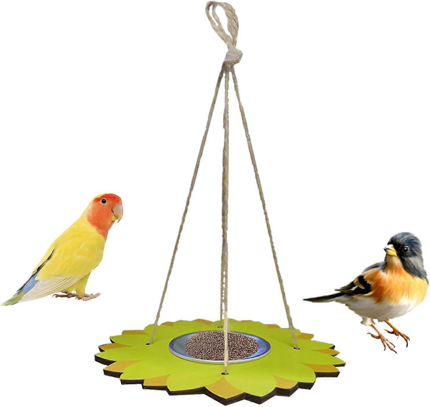 Hangings Bird Feeder Tray,Flower Shape Bird Feeding Station - Wild Bird Feeders, Flower Feeder, Hangings Bird Bath, Bird Feeder for Standing and Drink