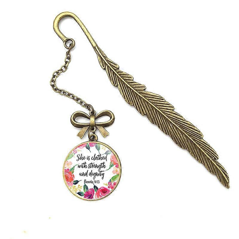 Bookmark Scripture Feather Inspirational Bookmarks Metal Bookmarks Christia