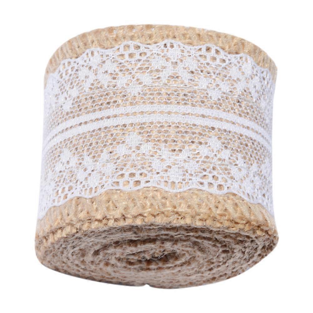 2M Jute Linen Volume Lace DIY Manual Volume Decoration