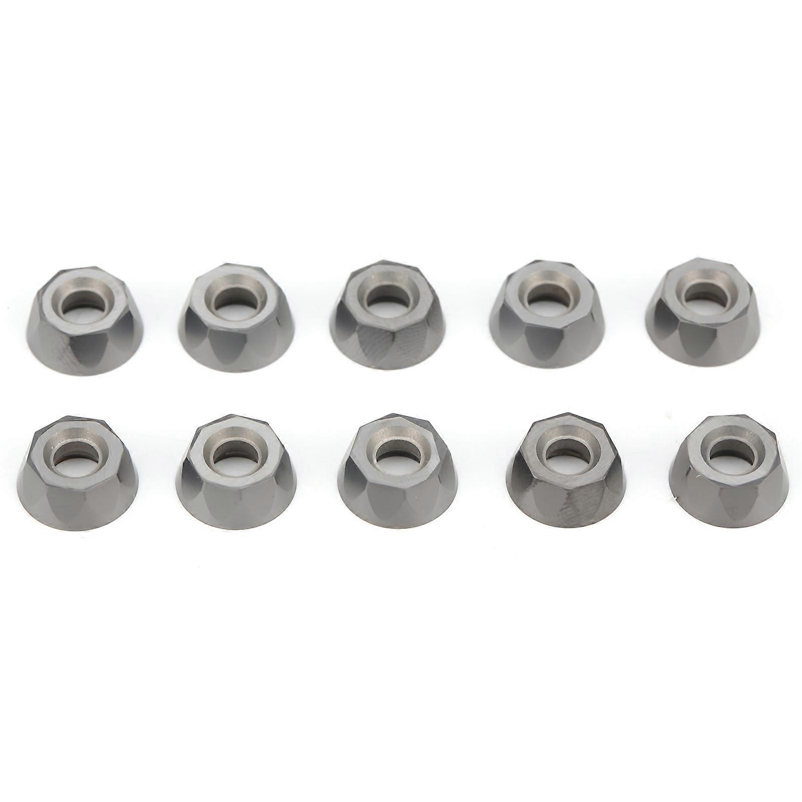 10Pcs CNC Lathe Turning Insert Indexable Solid Carbide Blade Cutting RPMT1204M0EJS LF6018