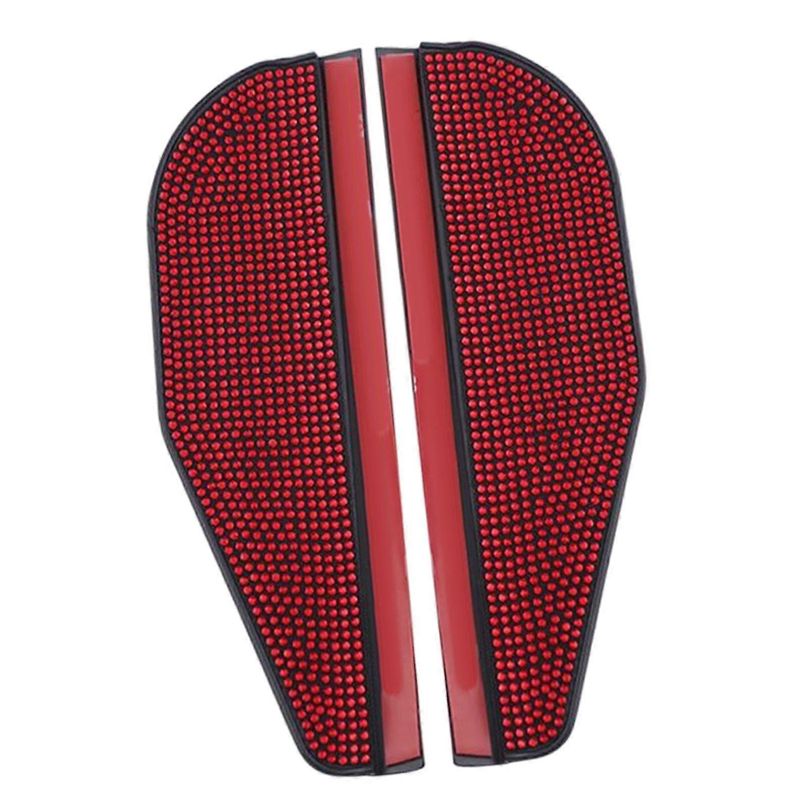 2 Pieces Rear View Wing Mirror Rain Shield Rain Cover Protector Accessories Red