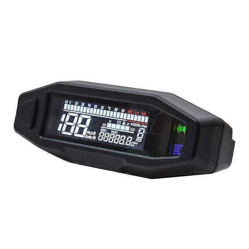New Universal Mini RPM Tachometer Speedometer Speed Tacho Digital Tripmeter Odometer Instrument for Motorcycle Russian KR200~32192