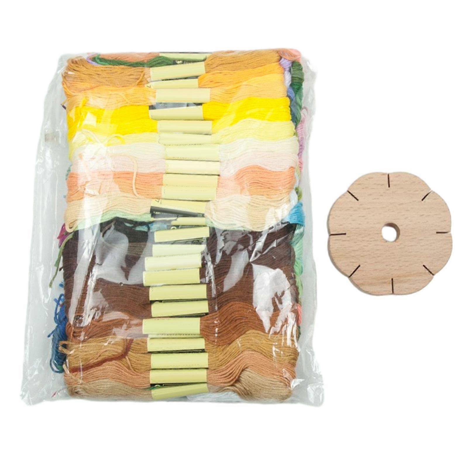 Kumihimo disks Braiding Disc Wooden Round Home DIY Hand Knitting Tool Gifts with Cords Braiding Disk Plate Loom Weaving Board