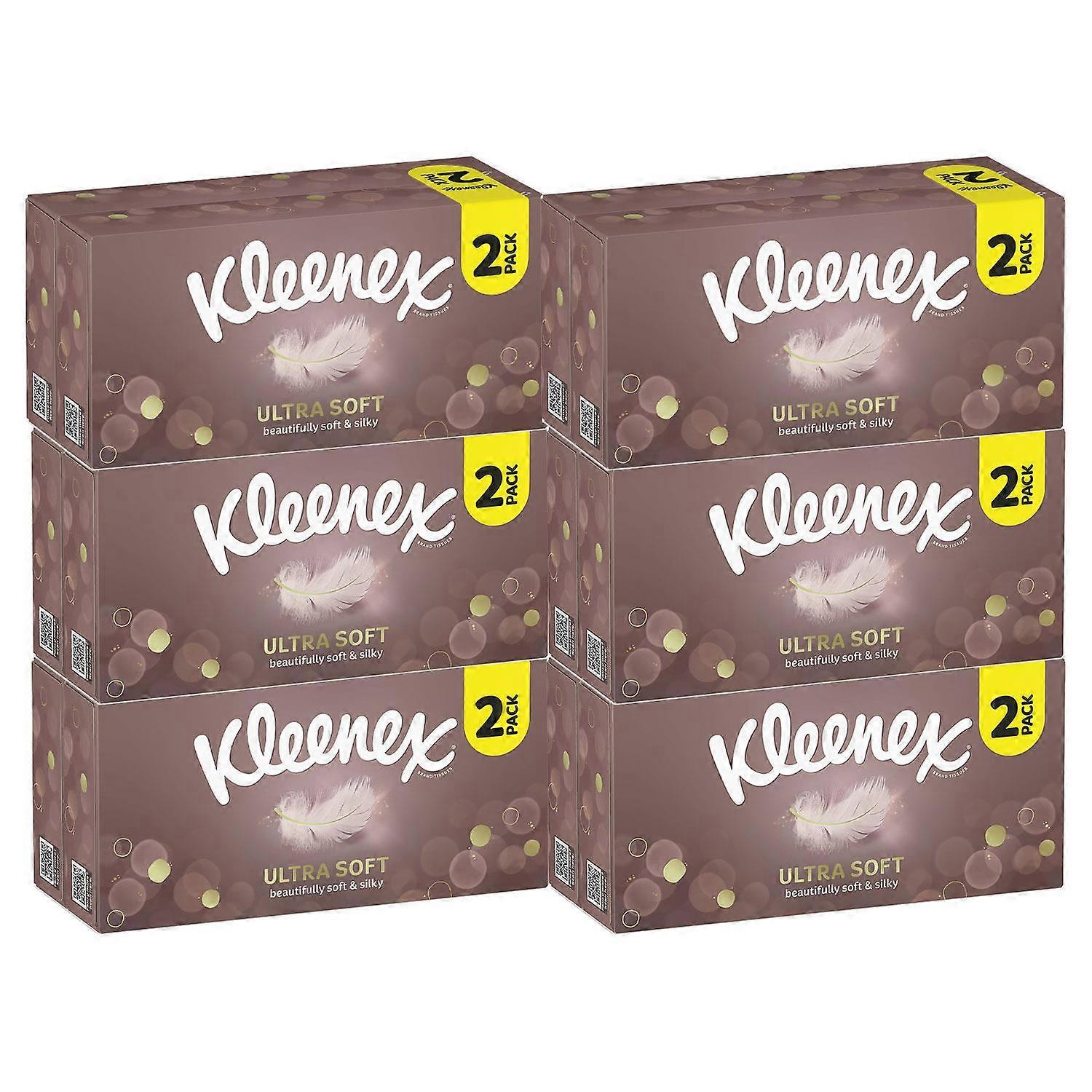 Kleenex Facial Tissues Ultra Soft - 12 Boxes