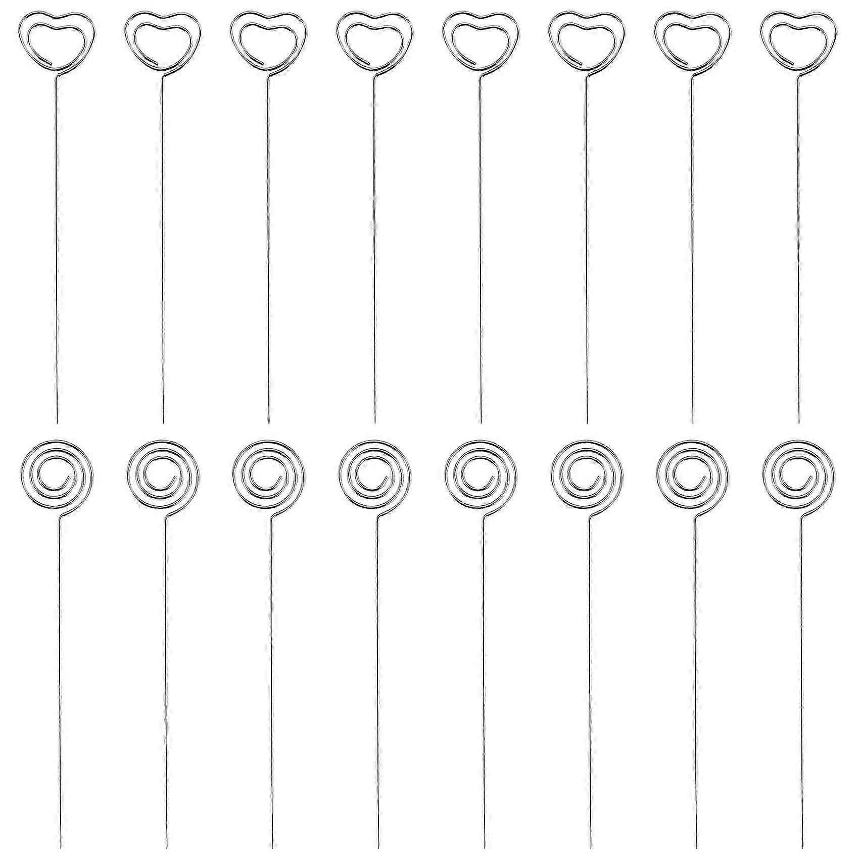 60 חתיכות חוטי מתכת קליפ תזכיר פתק מחזיקי כרטיסים מספר טבלה קליפ עמדת צילום למסיבת חתונה ג