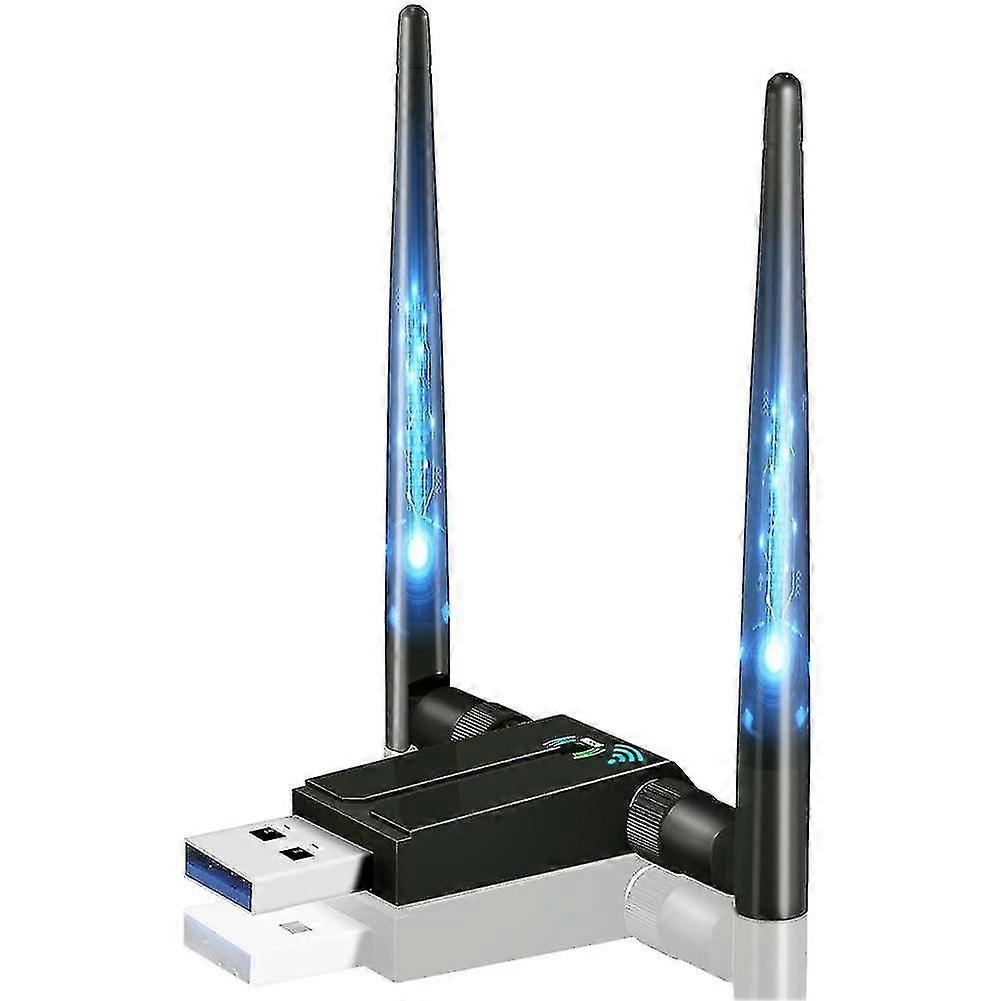 1300 Mb/s Wifi Dongle Dvojpásmový USB Wifi adaptér pre stolné počítače, USB 3.0 PC Wifi adaptér pre /10/8/7