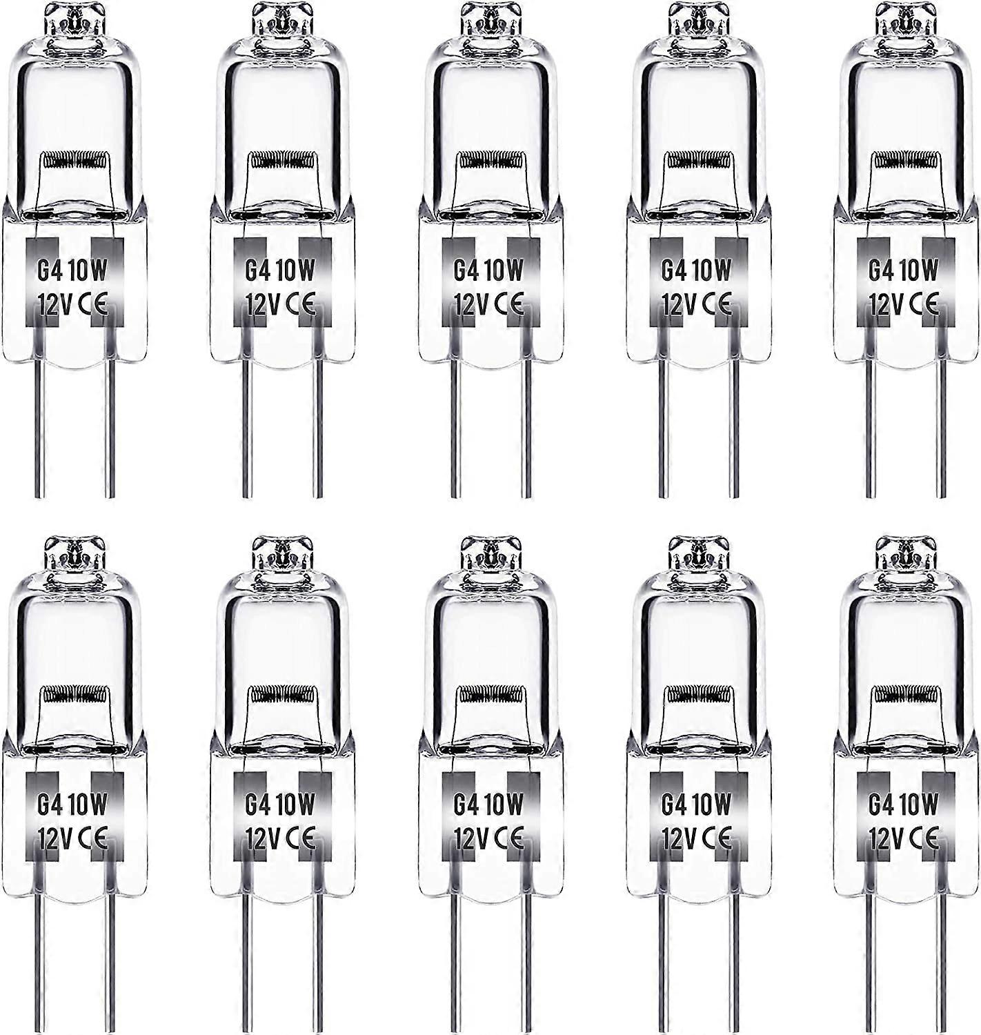 G4 Halogen Bulb, G4 Bulb 12V 10W, Warm White 3000K, 150LM, Dimmable, G4 Halogen Lamp, Clear Capsule Lamp