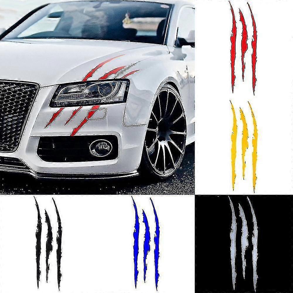 Auto Car matricák, fényvisszaverő Monster Claw Scratch Stripe Marks fényszóró matrica