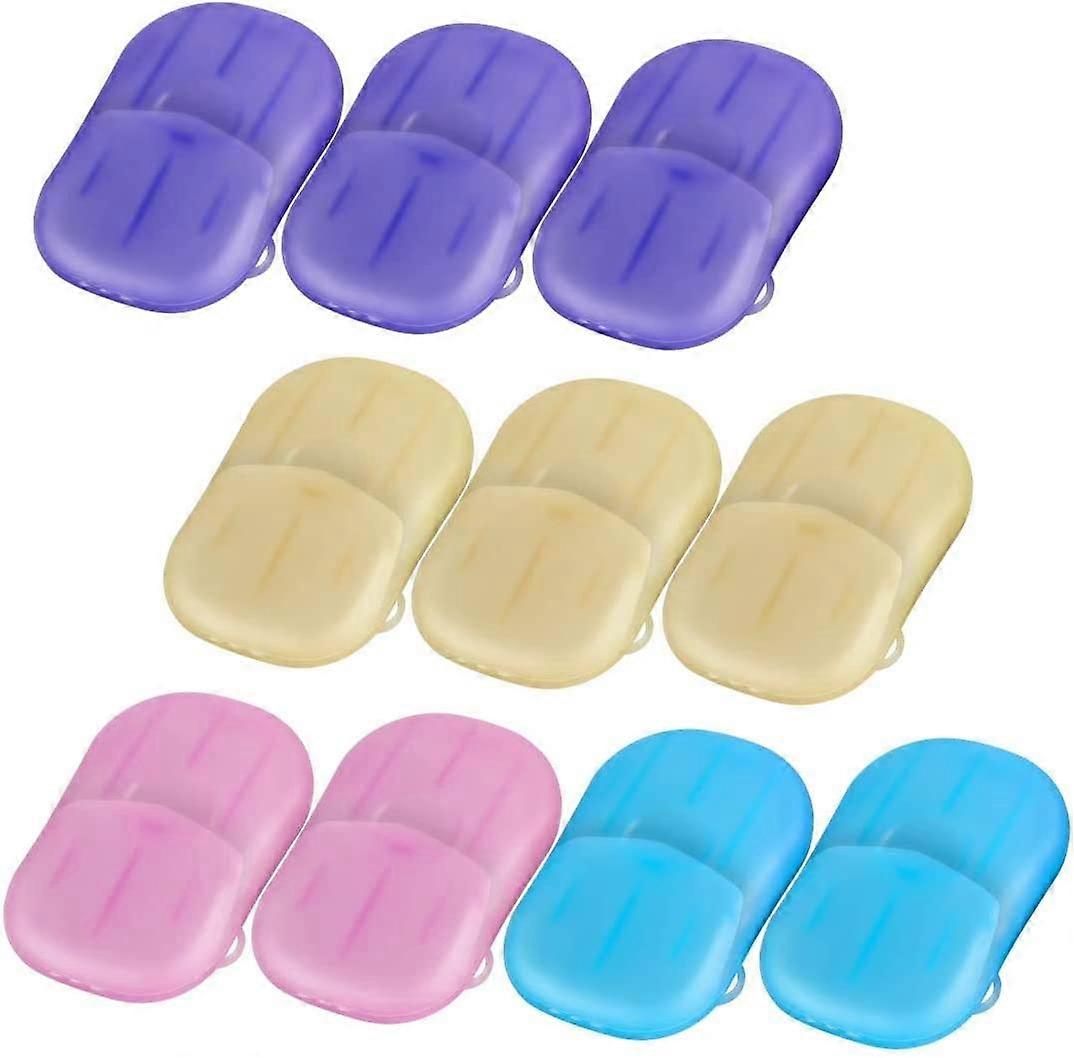 10 boxes (200 sheets in total) of soap sheets, travel portable disposable soap