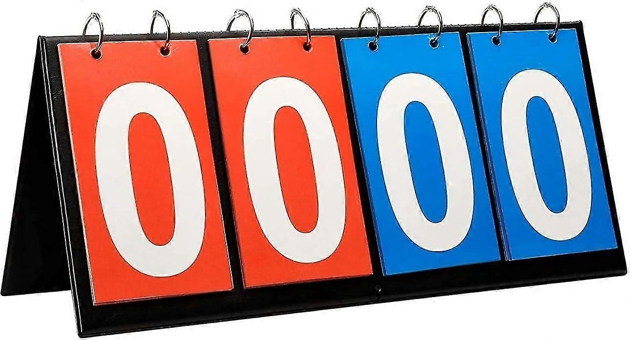 Score Counter, 4 Move Counter Multi-function Table Sport Flip Display Digital Edge Sports Portable Board Rocker Lightweight Cardboard Table For Chess