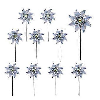 10 Pcs Réflecteur d’éolienne Répulsif pour oiseaux, Répulsif pour oiseaux réfléchissant, Répulsif pour oiseaux réfléchissant pour moulin à vent
