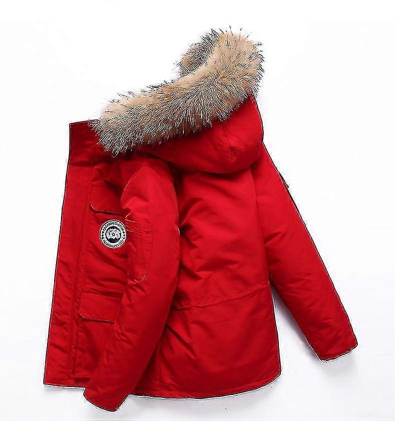 2023 Winter Down Jacket Removable Hat Warm Waterproof Washable Jacket Men's Down Jacket