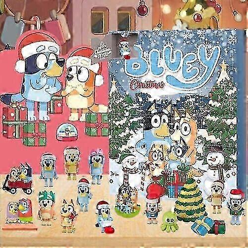 Χριστουγεννιάτικο Bluey Advent Calendar περιέχει 24 δώρα Χριστουγεννιάτικο ημερολόγιο αντίστροφης μέτρησης