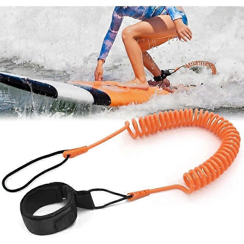 10 Ft Surf Leash Leash Spiral Telescopic Ankle For Stand Up Paddle Board Kayak