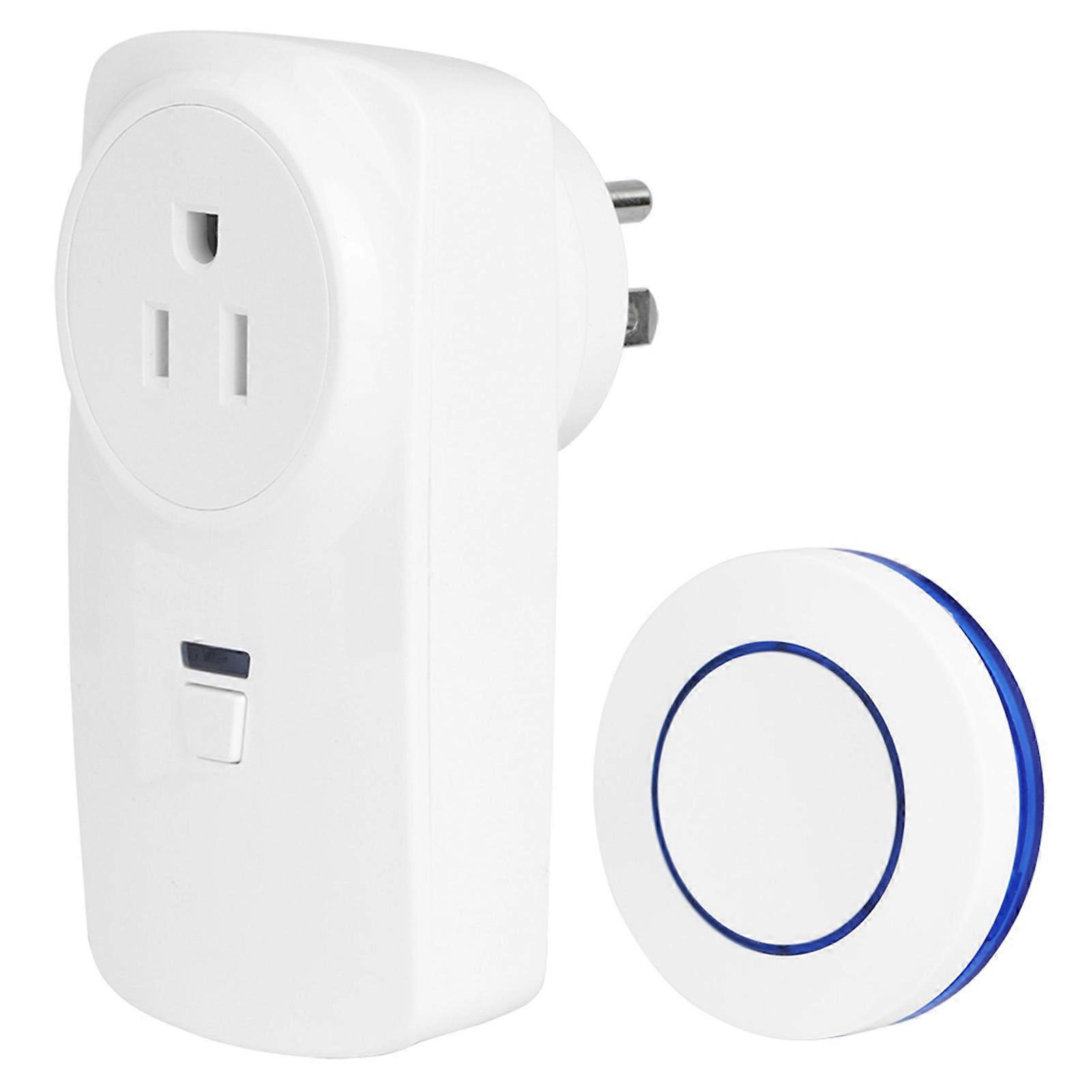 Wireless Power Outlet Remote Control Socket US Plug Blue 2-Way Household Appliances Controller 250V