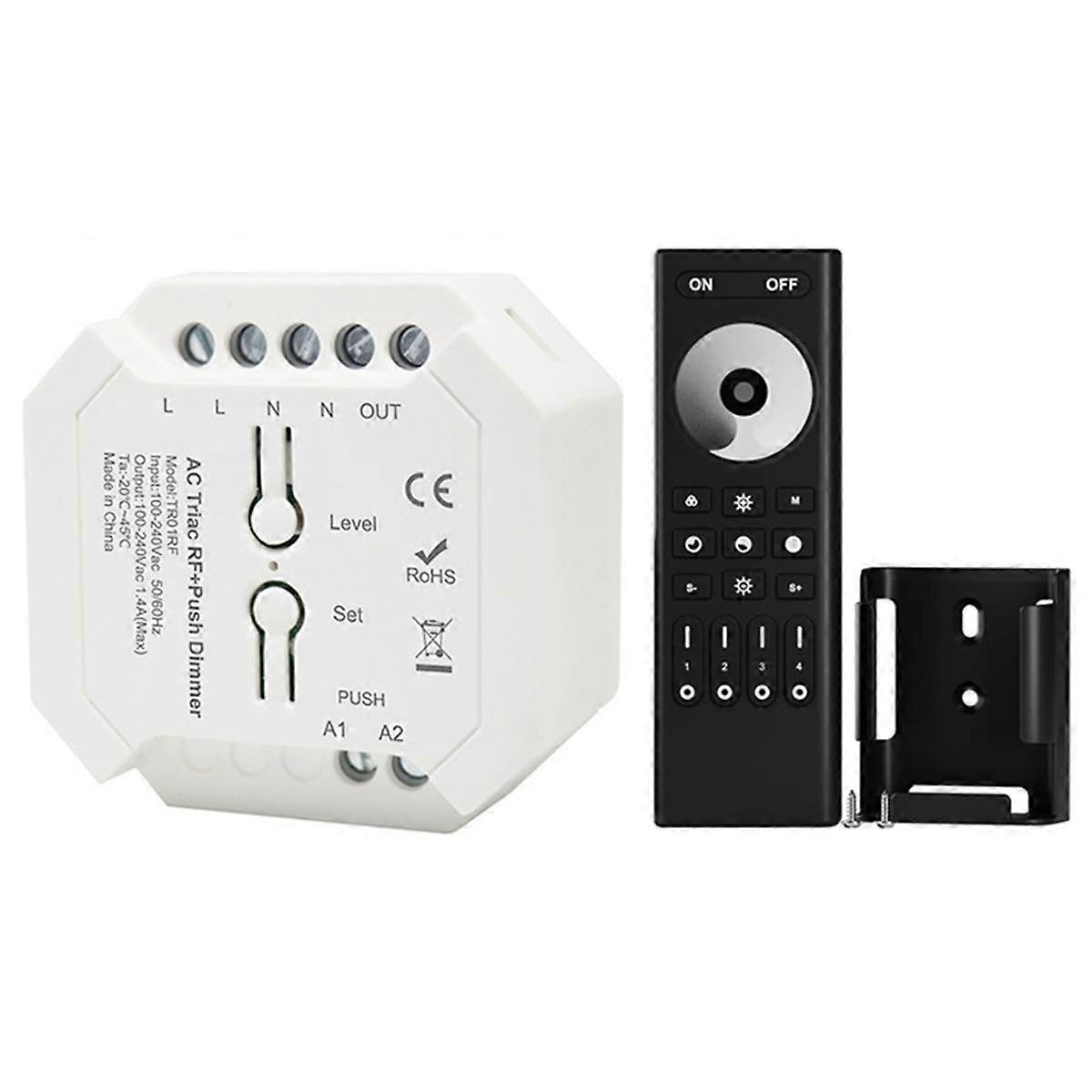 2.4G RF Triac Dimmer LED Controller Smart Dimmer Support Smart APP RF Remote Control AC100V-240V B