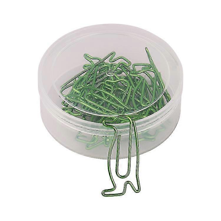 Színes bevonatú zöld Pingvin gemkapocs Állati gemkapocs (40 db),Pingvin gemkapcsok Irodai kellékek Gemkapcsok Levélpapír klipek Hátlap N típusú