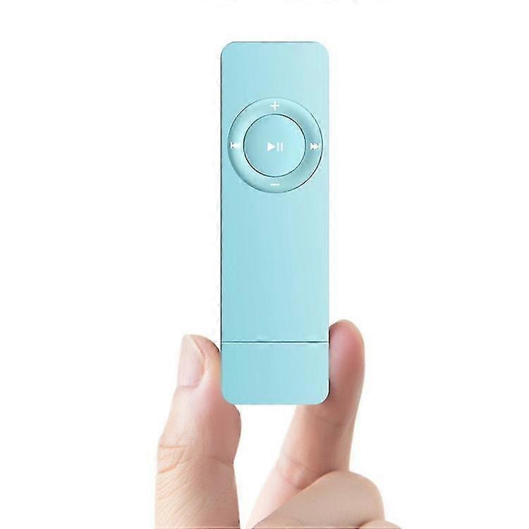 MP3 Player Long USB In-line Card Learning Walkman (1 Pack, Blue)