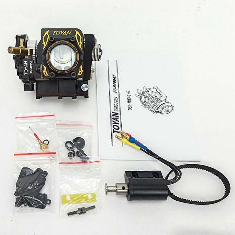 Spot TOYAN Mini Engine Model Single-cylinder 4-stroke Engine Methanol Engine Suitable for RC Car Model Engine Kit FS-S100AT
