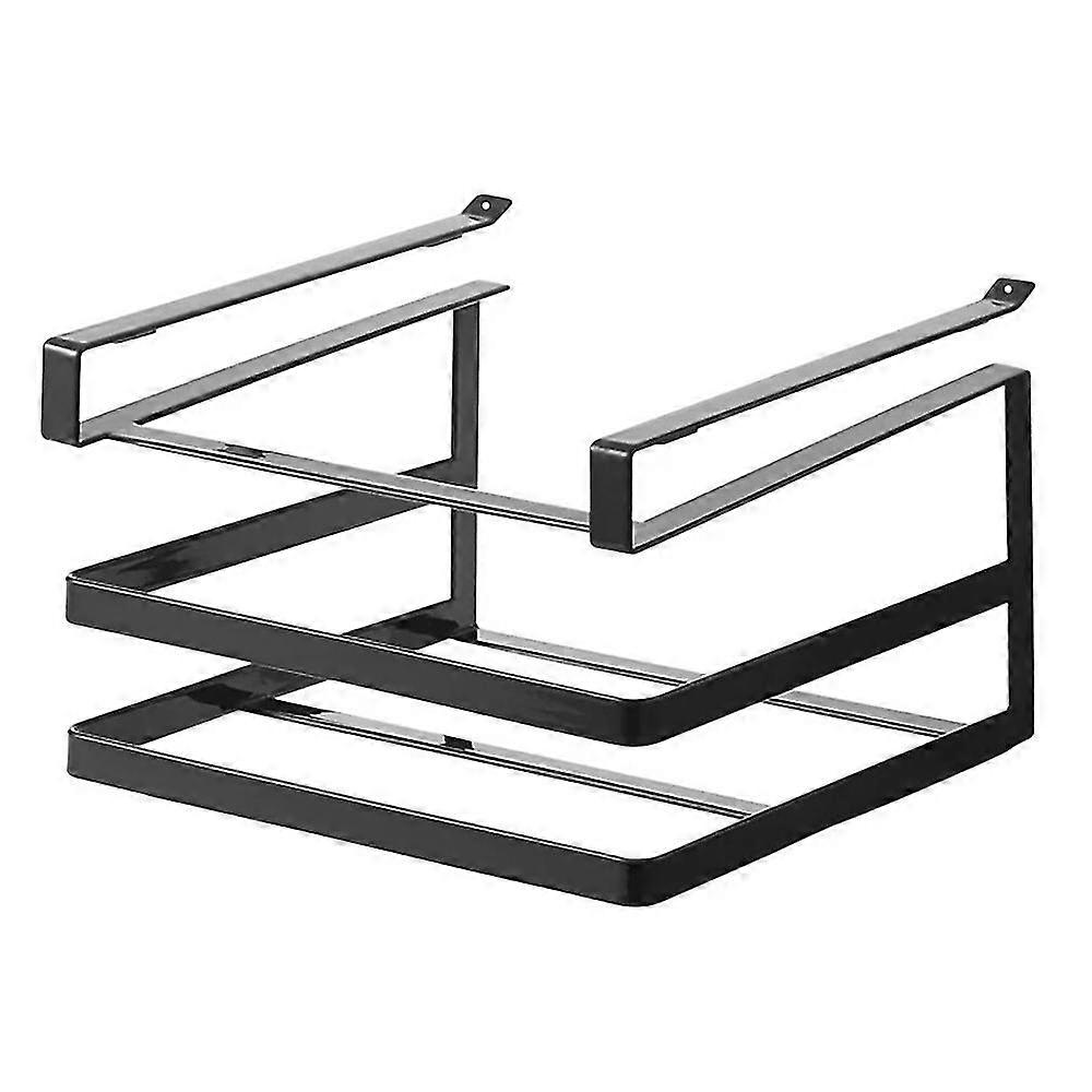 Rack Creative Kitchen Hanging Rack Cutting Board Storage Rack (black)