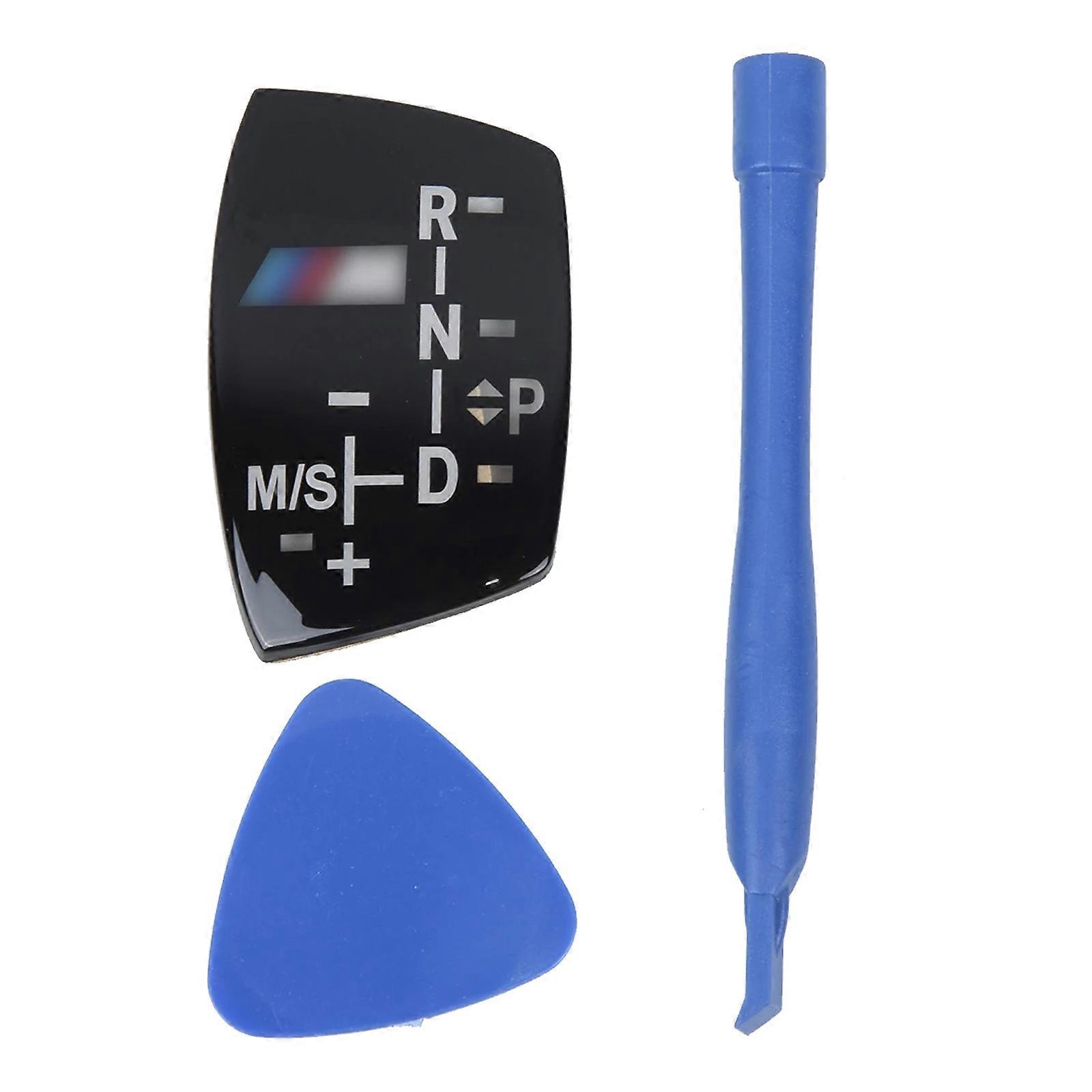 Auto Car Shift Knob Panel Gear Button Cover Emblem M Performance Sticker For BMW X1 X3 X5 X6 M3 M5 F01 F10 F30 F35 F15 F16 F18-Long