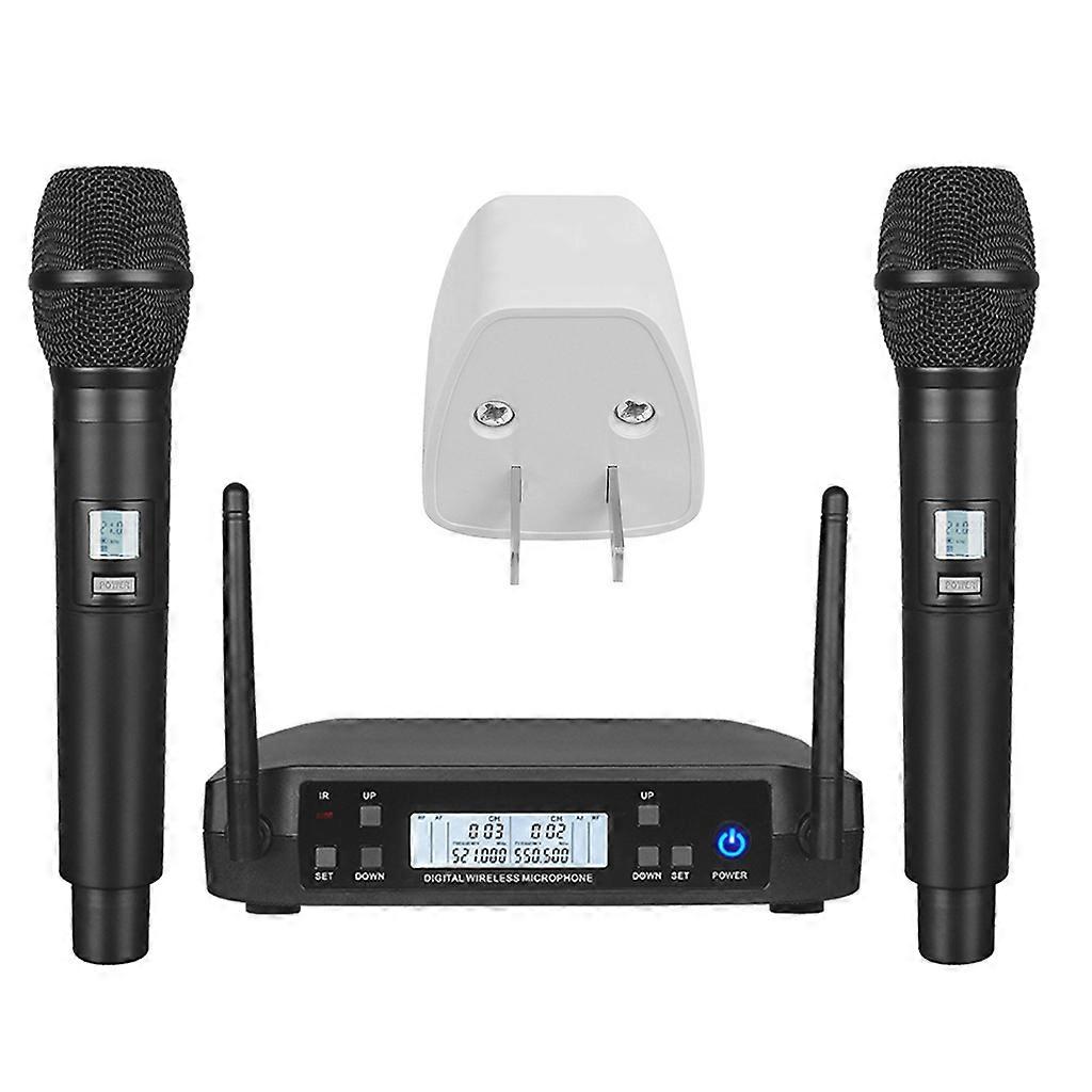 GLXD Wireless Microphone Professional UHF Dual System Handheld Mic for Stage