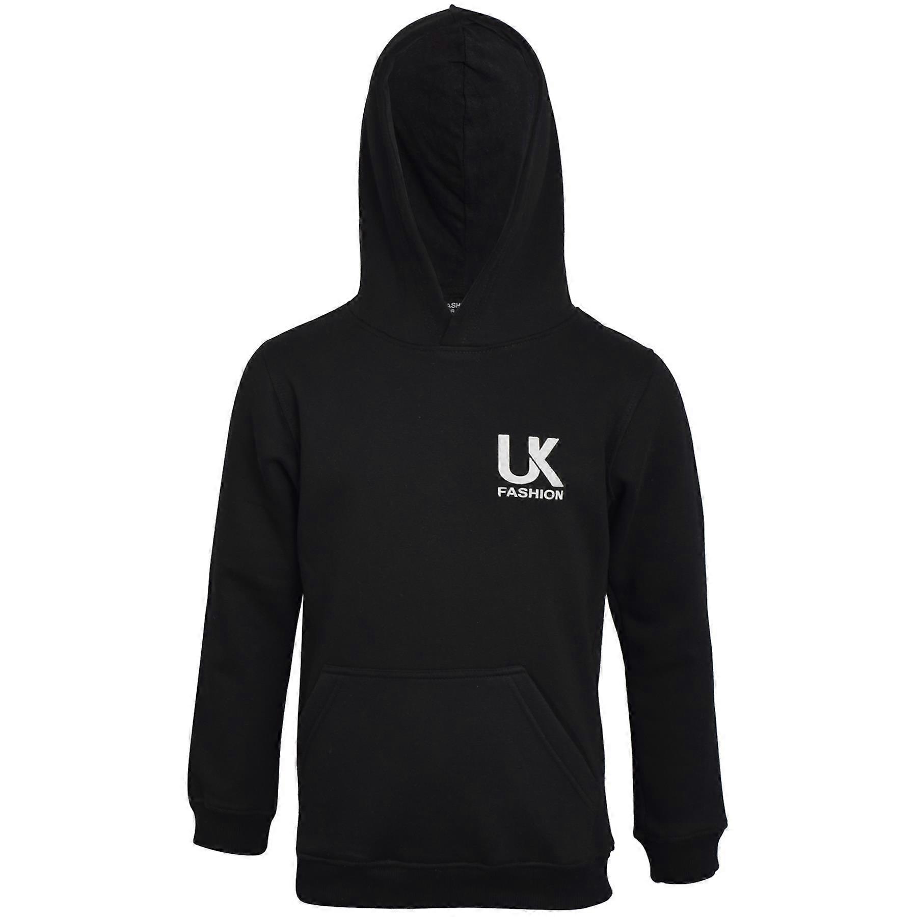 A2Z Kids Boys Hoodie Pullover Sweatshirt Long Sleeve Loungewear Black Sweater