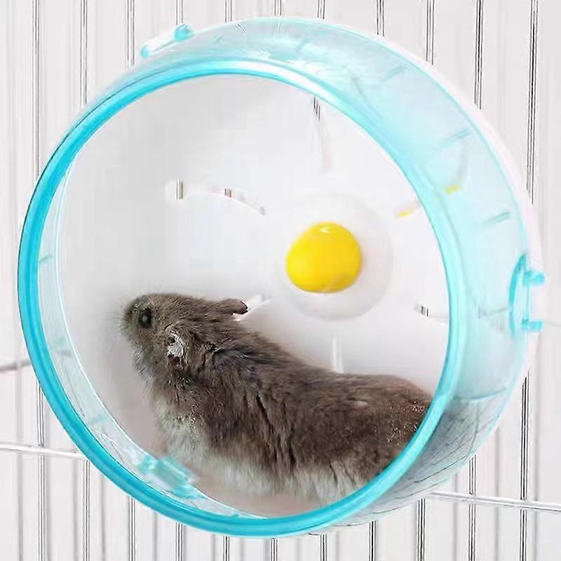 Dww-2 Hamster Running Spinner Wheel, Plastic Pet Exercise Silent Running Spinner Wheel Toy for Small Animals, Blue