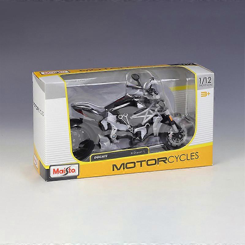 Maisto 1/12 DUCATI X Diavel S 2023 يموت المصبوب دراجة نارية نموذج لعبة مجموعة المركبات شورك ممتص على الطرق الوعرة ألعاب السيارات سيارة