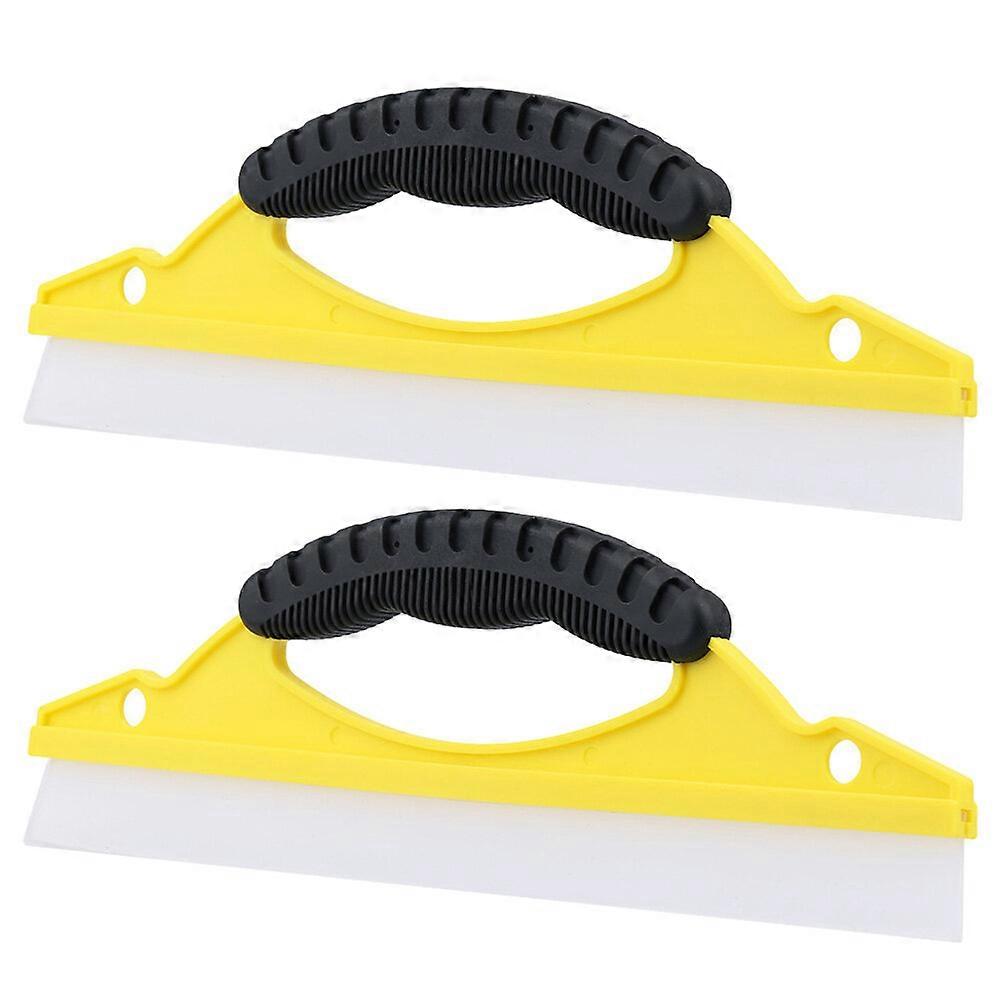 2Pcs Window Squeegee Portable Shower Glass Door Squeegee Window Cleaner Squeegee