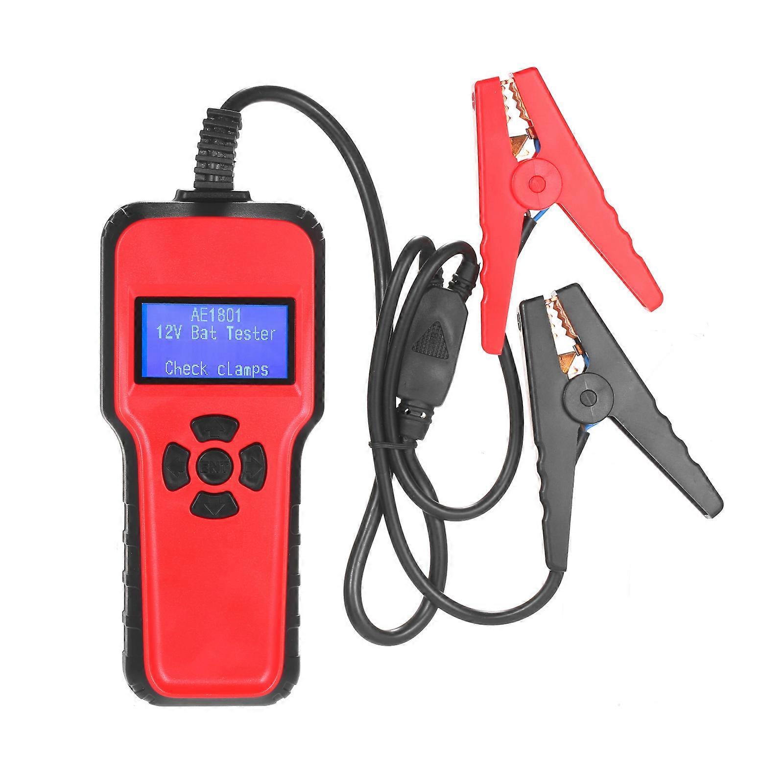 AE1801 Digital 12 V Battery Analyzer Car Battery Tester Battery Capacity Voltage Testing Device Voltage Resistance CCA Value Battery Condition Analyzi