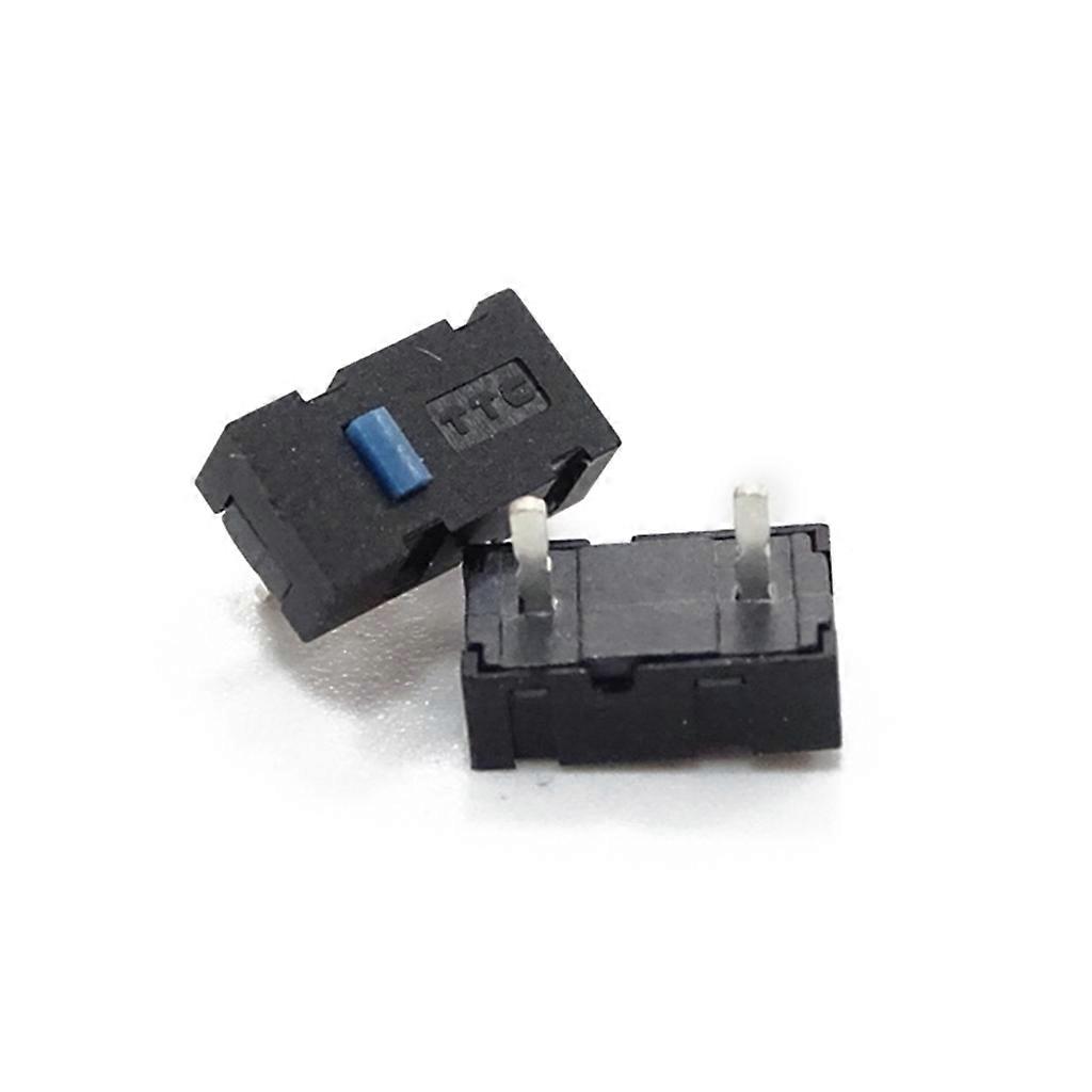 Gaming Mouse Momentary Push Button Micro Limit Switch 2 Pins Blue / White Dot