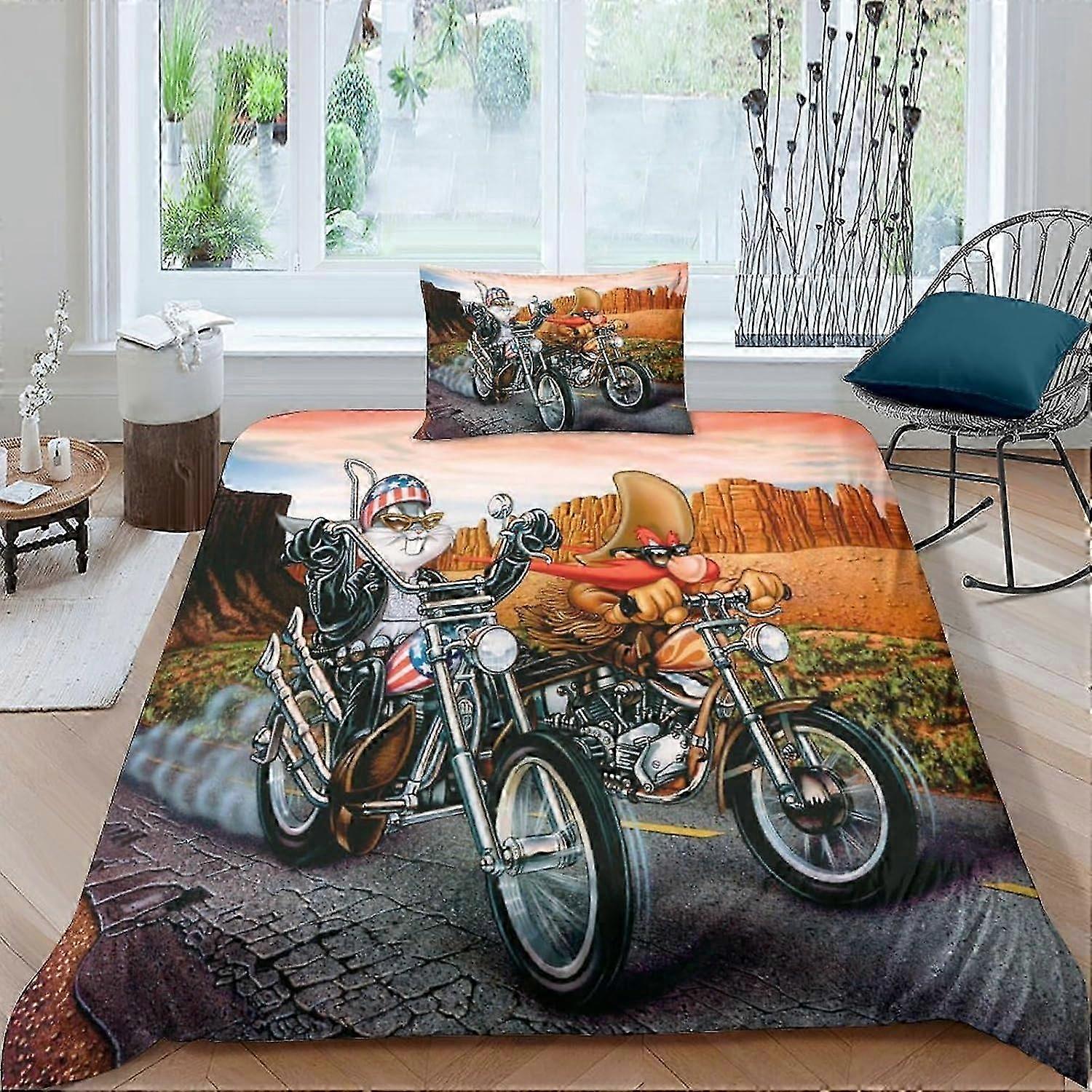 J1117 Lençóis Conjunto de Cama Capa de Edredom 3D Western Cowboy Capa de Edredão para Crianças Adolescentes Adultos Microfibra Macia com Fecho Zipeer Capa de Colcha S