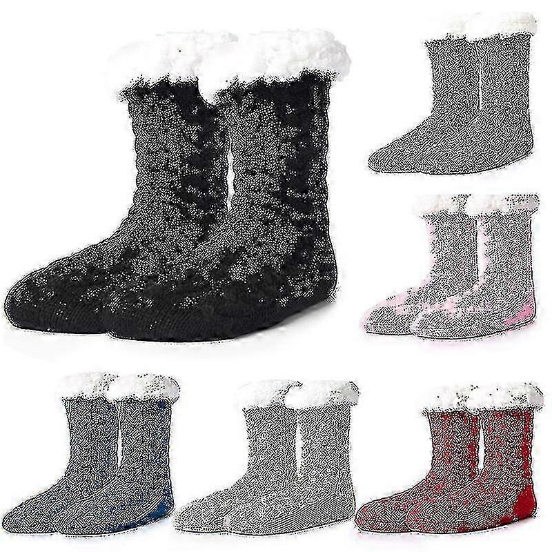 1 Pair Floor Stockings Thick Fluff Socks For Winter