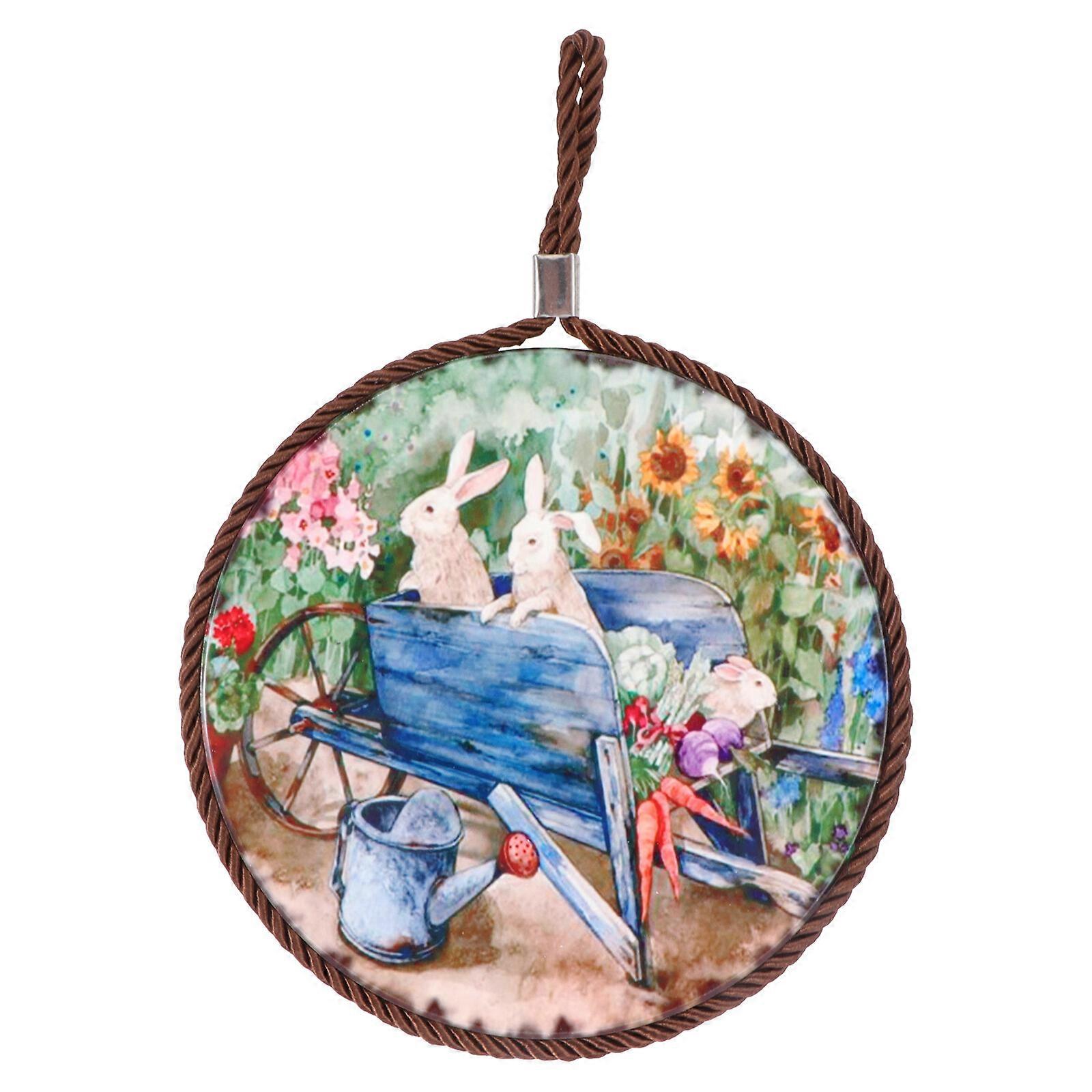 1Pc Home Placemats Easter Style Table Mat Ceramic Table Mat Decor Place Mat