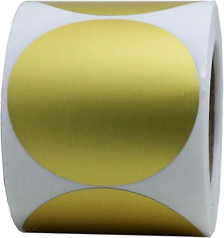 Matte Gold Labels 2 inch Round Color Coding Dots Stickers Adhesive Label 300 Per Roll (Gold)