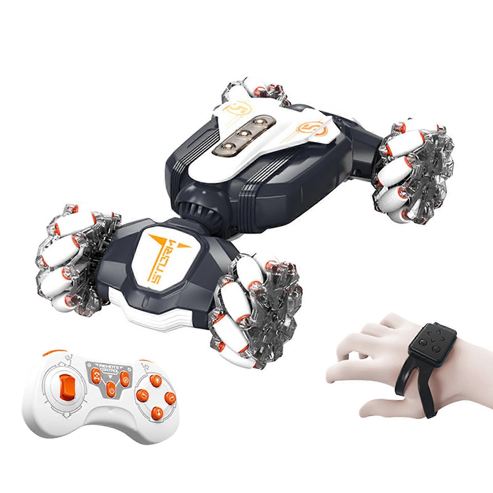 Gesten-RC-Auto, 2,4-GHz-4WD-Gestensensor-RC-Stunt-Auto-Spielzeug, doppelseitiges 360-Grad-Rollen