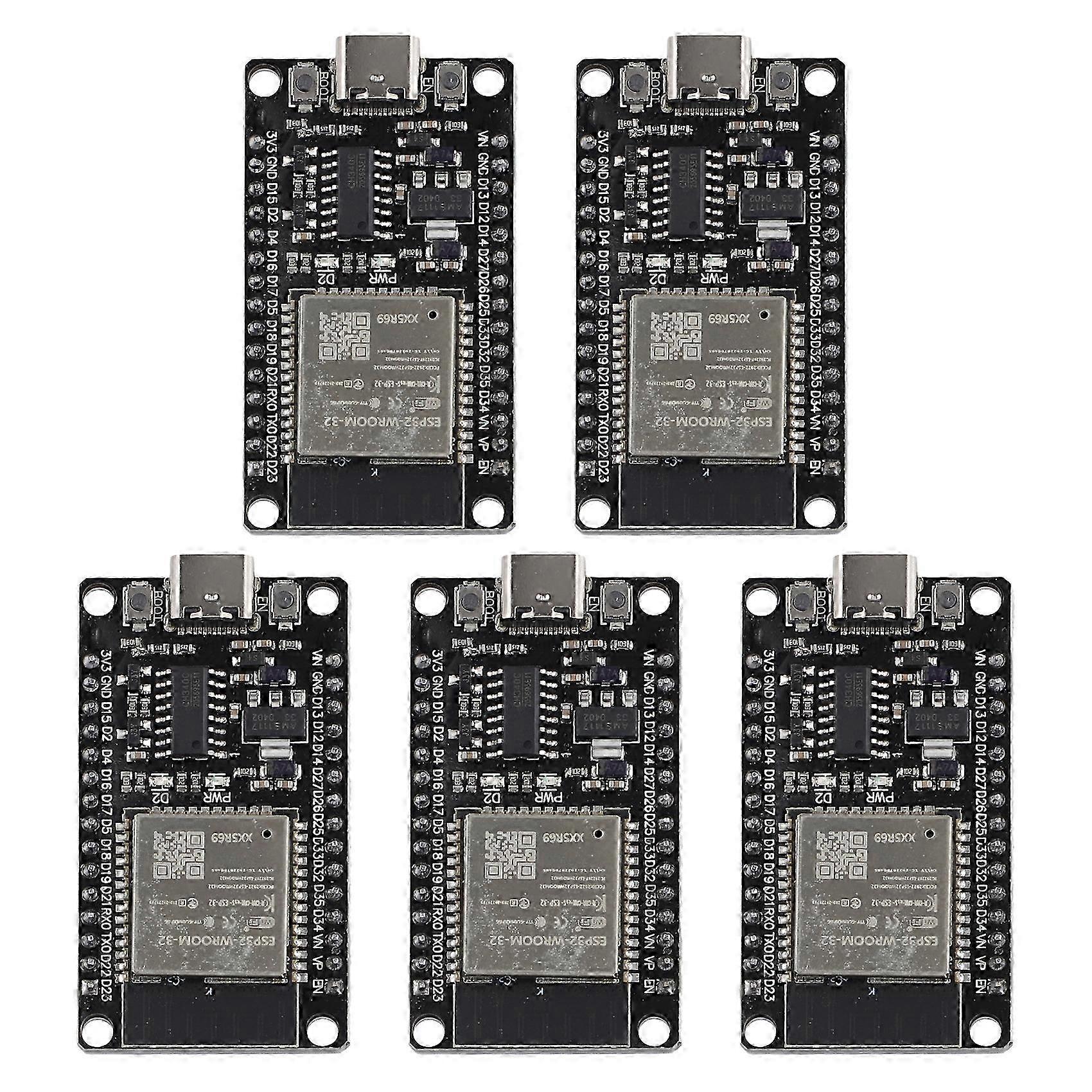 5 stuks esp32 Wroom-32 Development Board Type-c Ch340c ultra-laag stroomverbruik Dual Core draadloze module