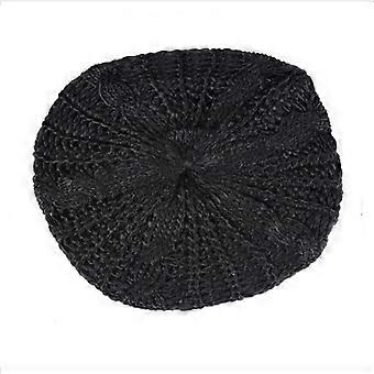 Women Lady Beret Braided Baggy Knit Crochet Beanie Hat Ski Cap Winter Warm Cap #7