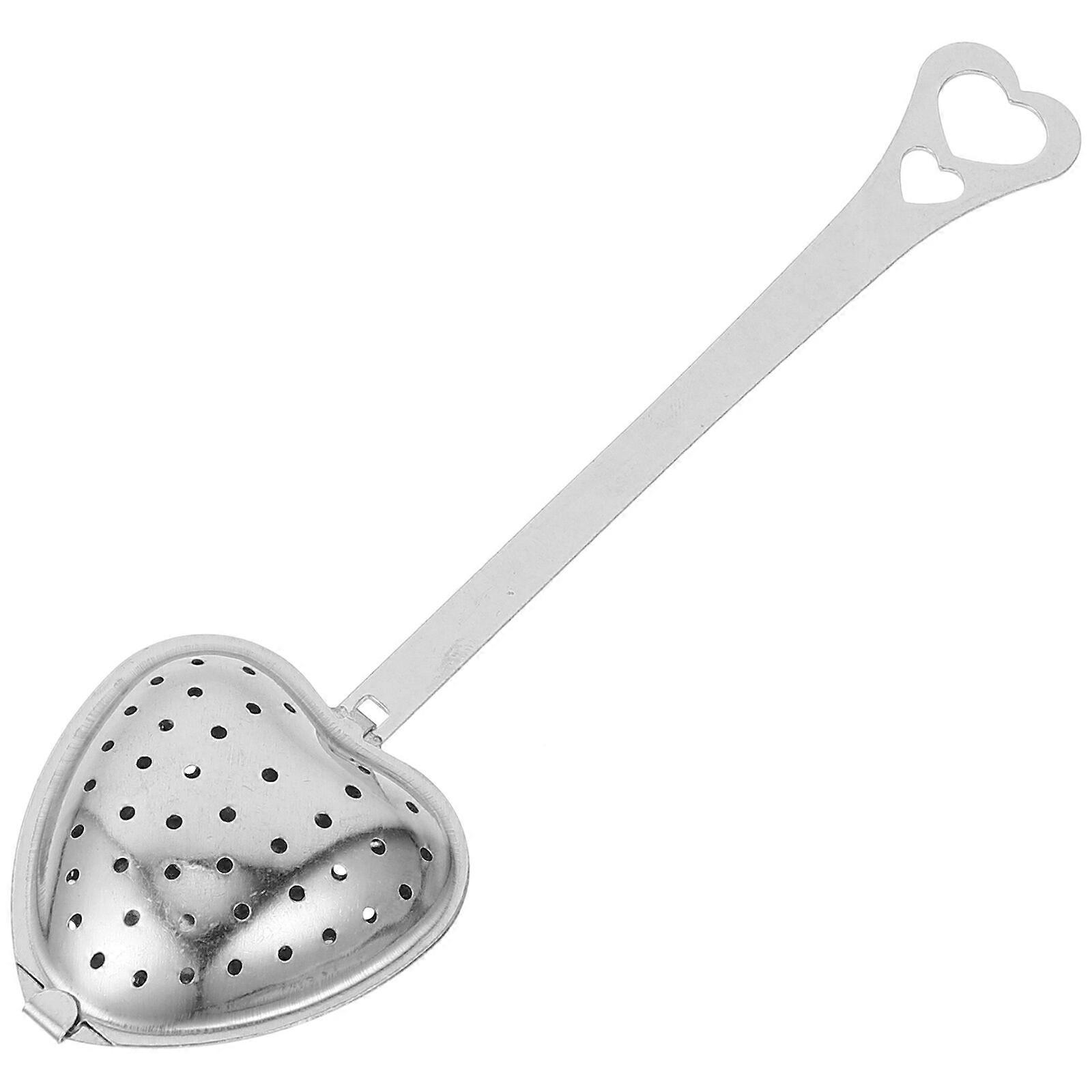 Stainless Steel Tea Spoon Infuser Heart-shaped Tea Infuser Tea Strainer Tea Filter