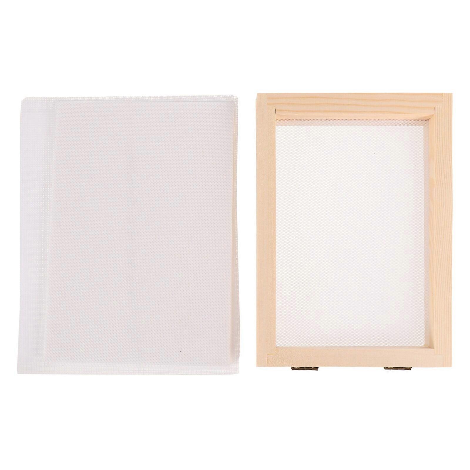 21pcs/set DIY Paper Tool Wooden Paper Making Mold Frame Paper Making Screen Kit