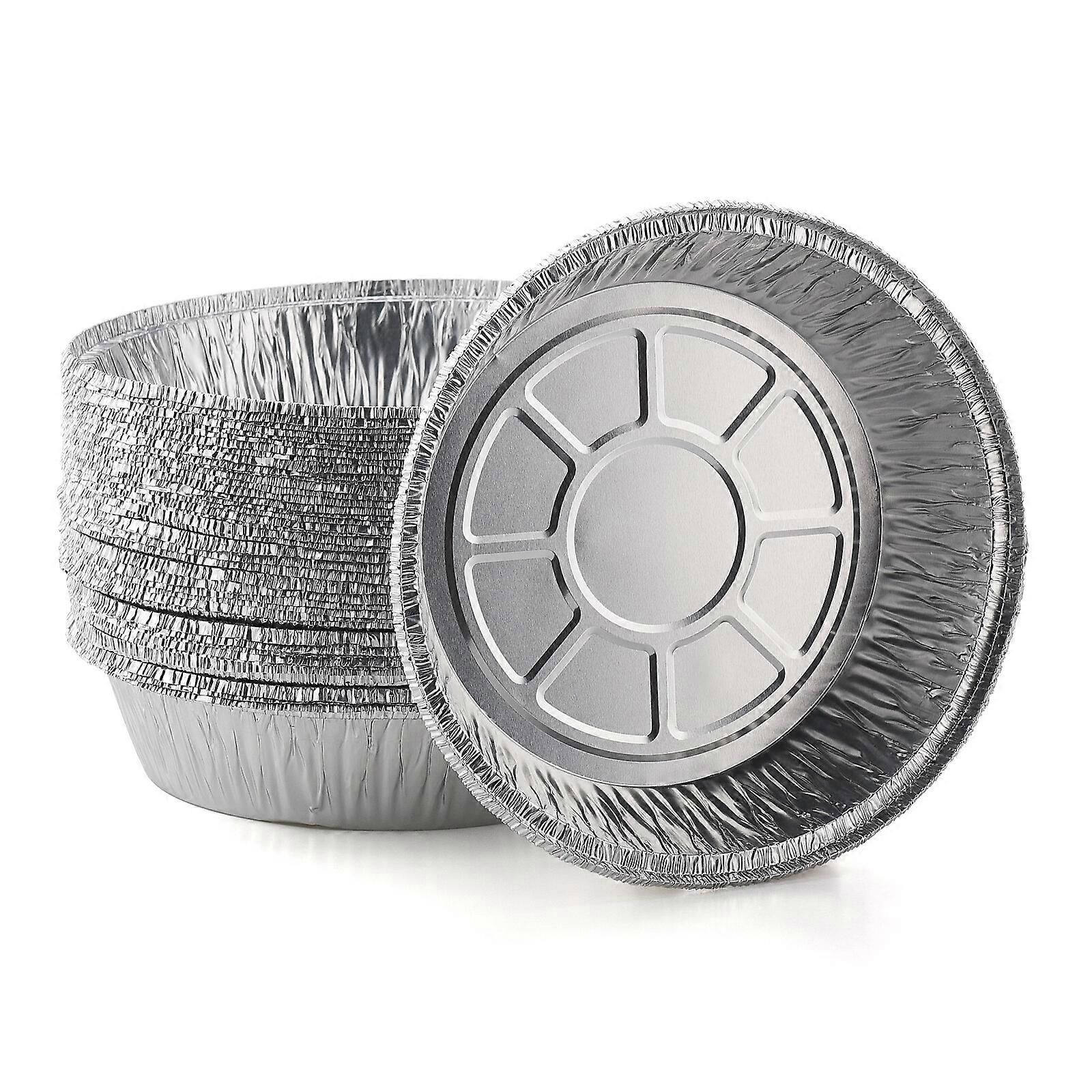 2024 NEW,Thickened Round Paper Parchment Papers Air Silver 6.5 Inch Material: Tin Foil Baking Pan High Temperature Resistance,Fast Shipping